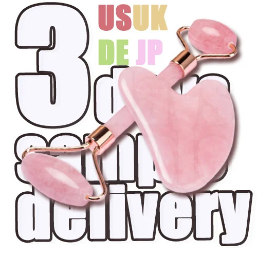 Wholesale high quality low price rose quartz custom logo pink jade roller gua sha
