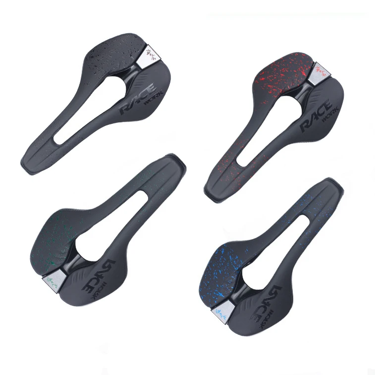RACEWORK Bicycle Saddle MTB Road Bike Hollow Out Breathable Comfortable Saddle Bicycle Parts Cycle Saddle