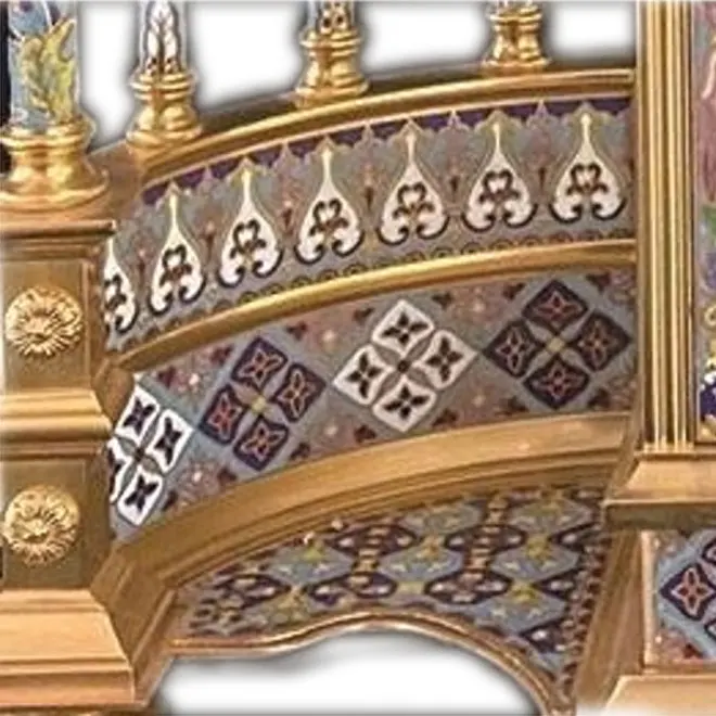 Hot-selling high-end luxury antique copper floor handmade customized silent grandfather clock