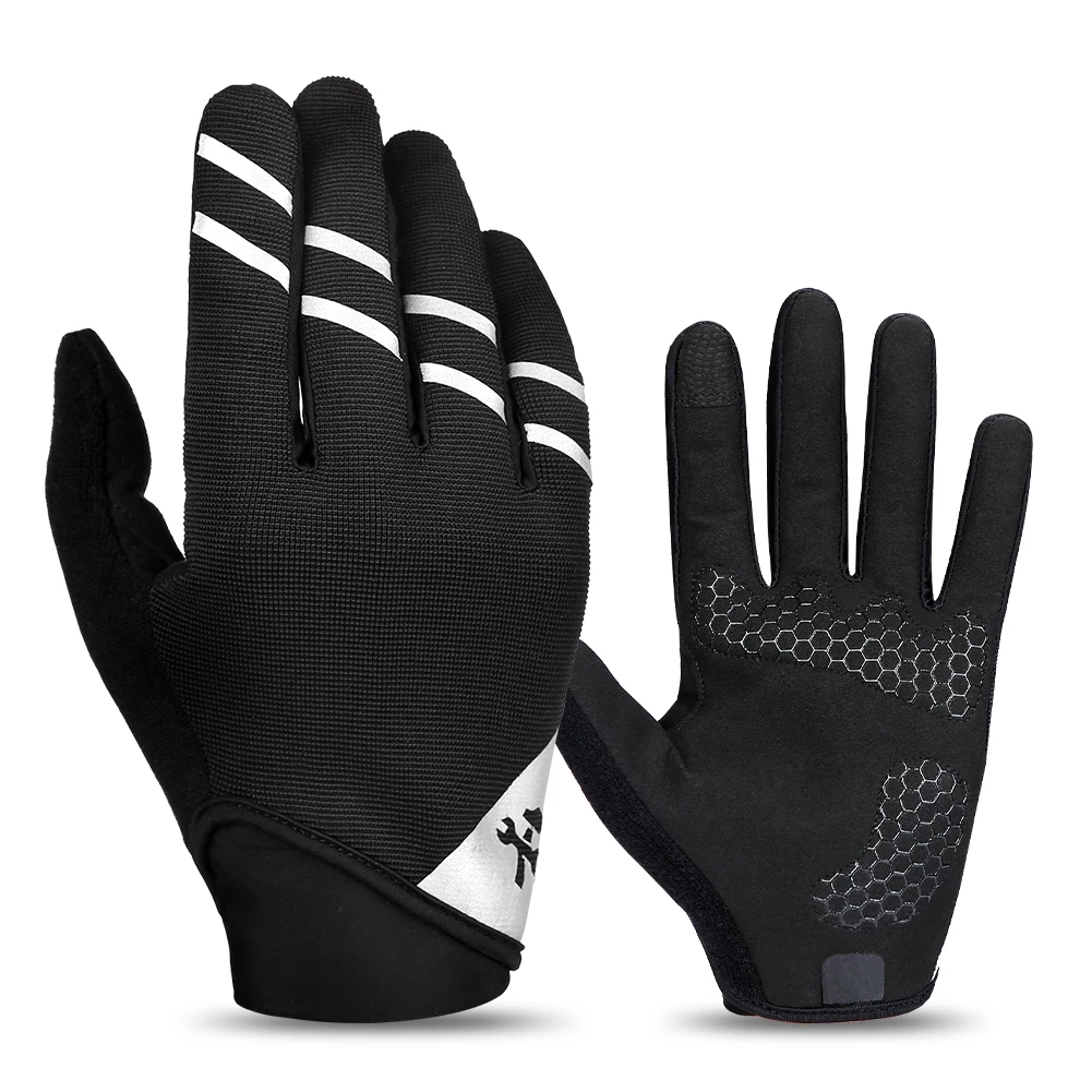 INBIKE New Design Reflective Autumn Winter Full Finger Road Riding Bike Outdoor Sports Cycling Gloves