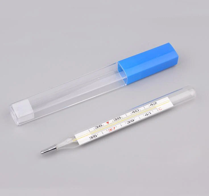 Clinical glass mercury thermometer big size