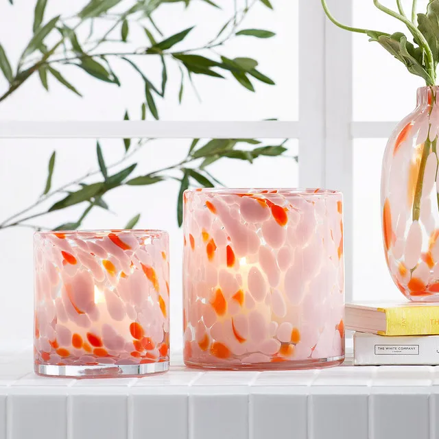 Cylinder Glass Candle Holders 8oz 10OZ 12OZ Wholesale Unique Round Bottom Shape Luxury handmade Glass Candle Jars