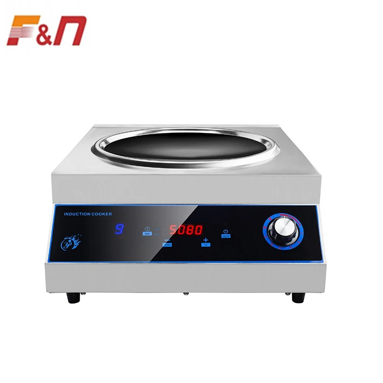 High quality heavy load 3500watt stainless steel commercial induction hob