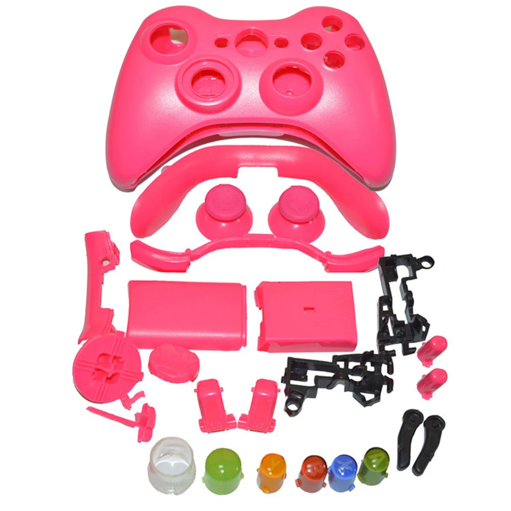 9 Colors Housing Shell Case for Xbox 360 Hard Protective  Cover Full Set with Buttons for Xbox360