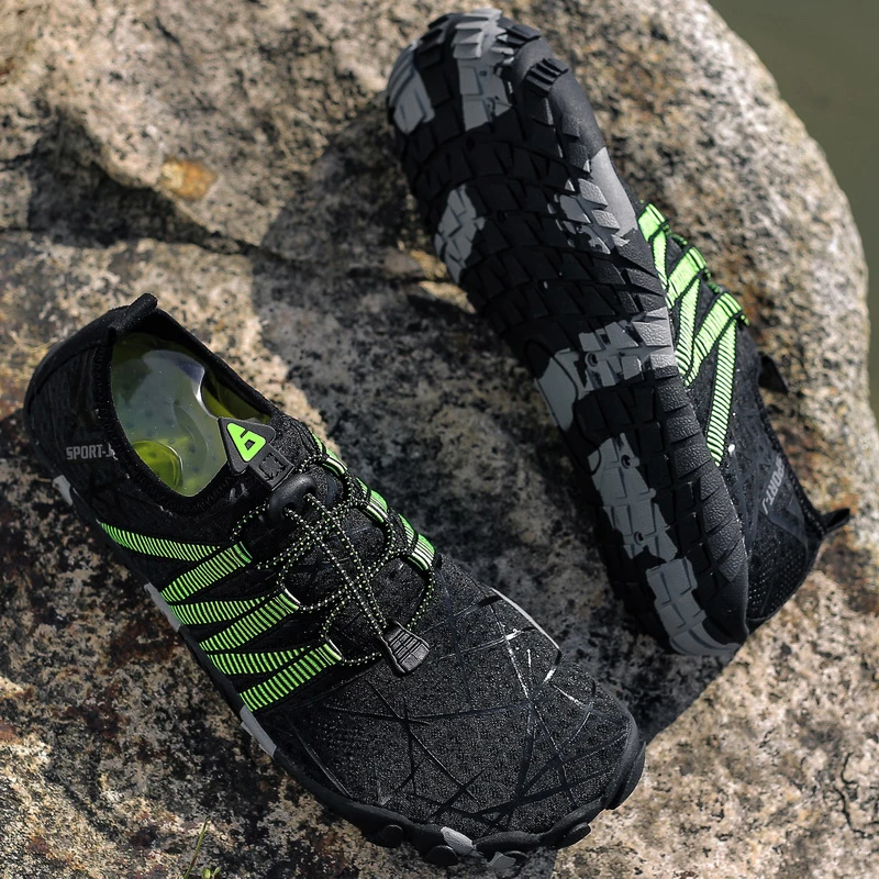 Summer Thick Soled Antiskid Beach Shoes Men Aqua Shoes Fast Dry Beach Diving Water Shoes