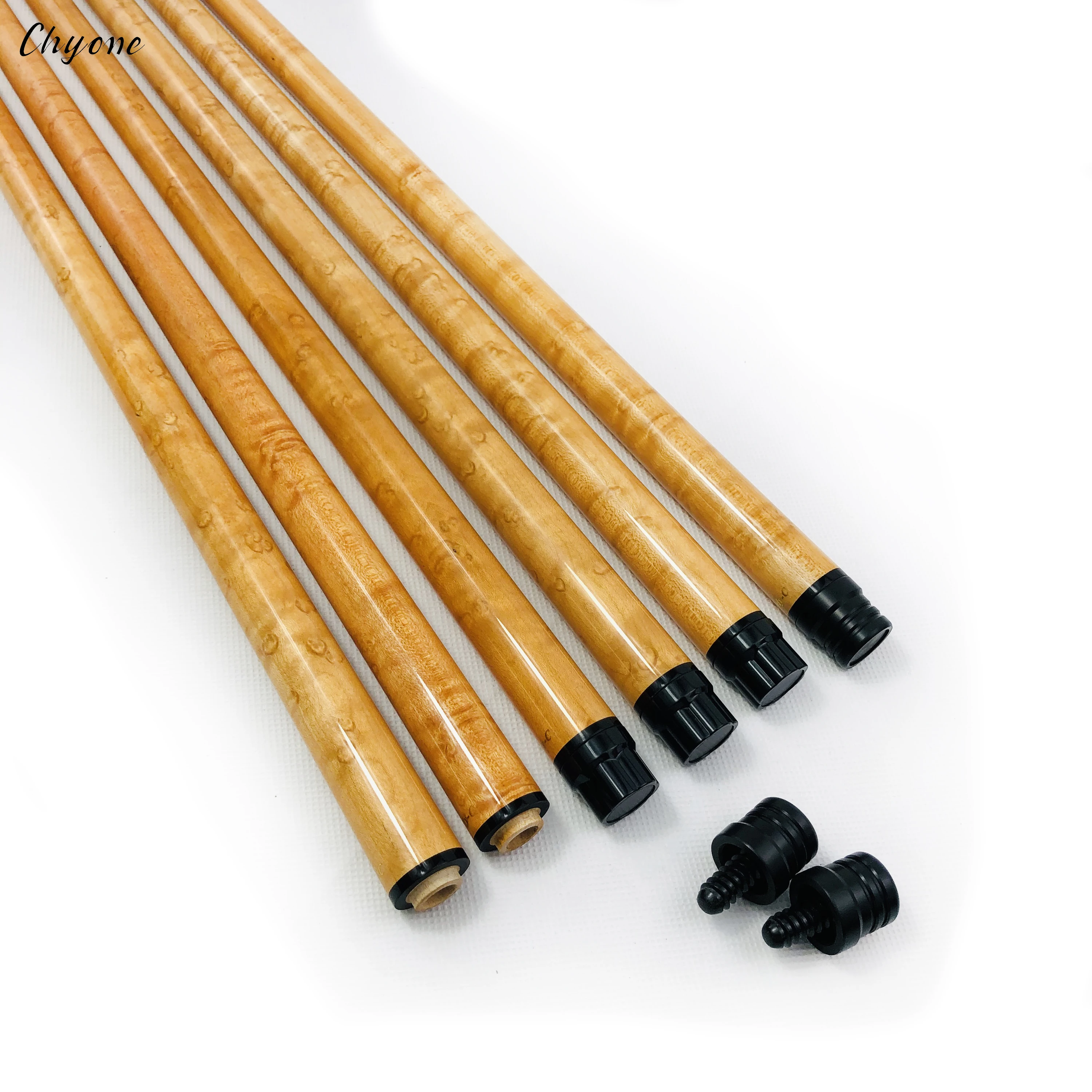 Carom cue Chyone оптовая продажа на заказ tiger curly maple carom контрольный вал s с низким отклонением радиальный шарнир