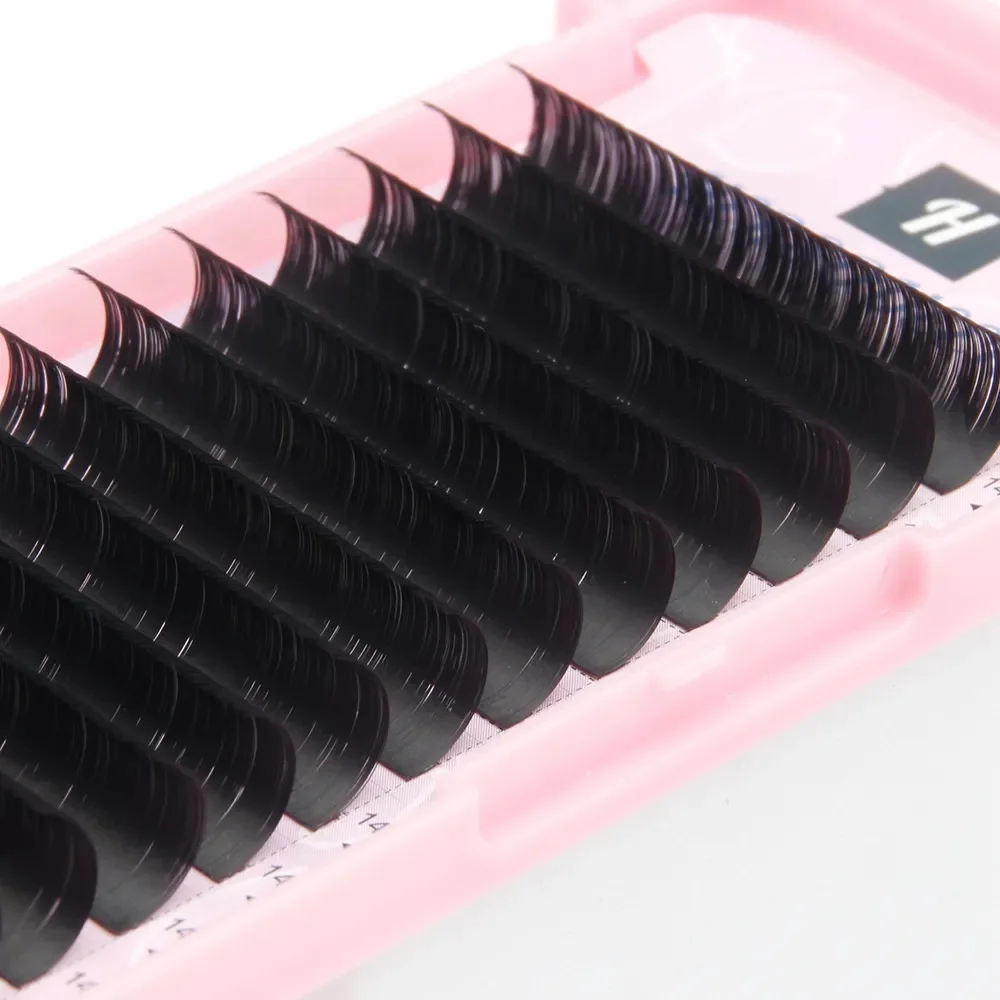 0.07 Premium self fanning eyelash extension wispy mega volume fan lash extensions cashmere soft rapid fanning lashing eyelashes