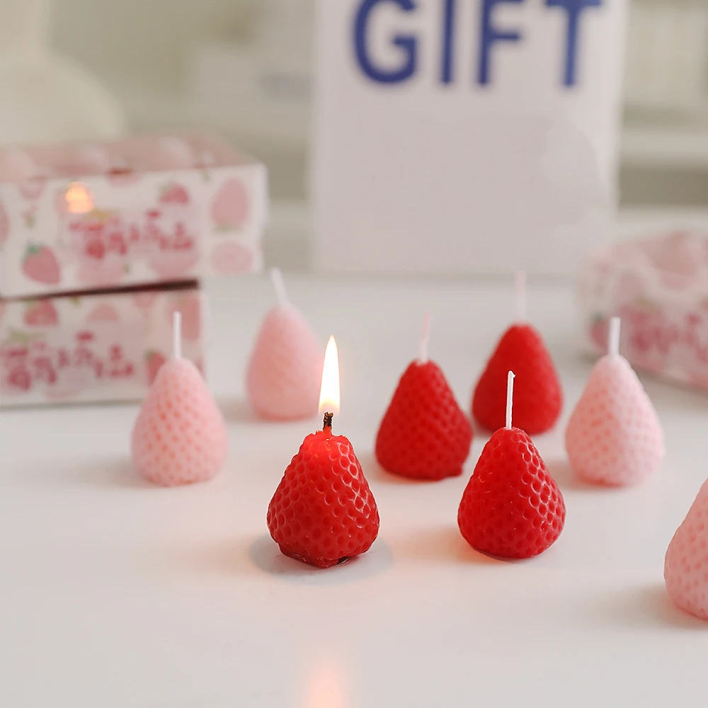Decor Novelty Scented Food Candle Gift Set Handmade Fruit Candles Wholesale Private Label