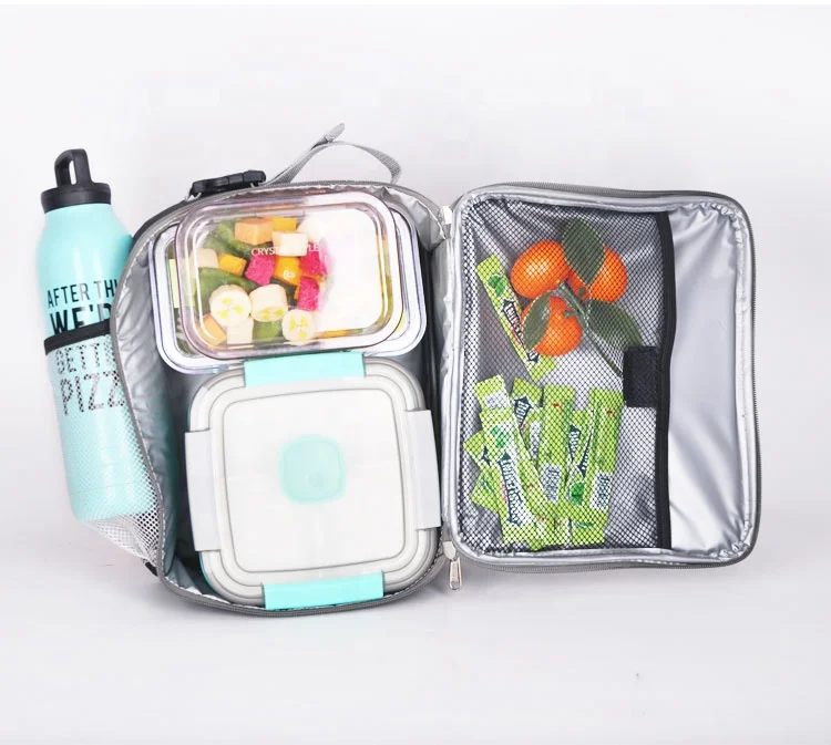 
Hot Sales Eco Friendly Custom Insulated Polyester Lunch Bag For Man 