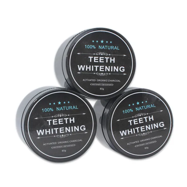 Private Label 30g 60g Activated Charcoal Teeth Whitening Powder Coconut shell tooth whitening powder