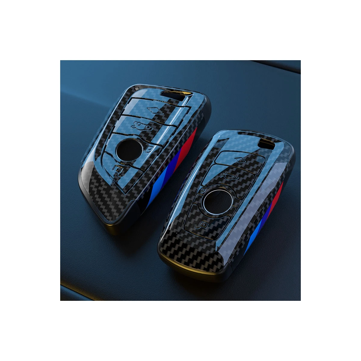 bulk drop shipping Durable customizable stylish easy to assemble car key cover suitable for BMW Blaze leather car key case