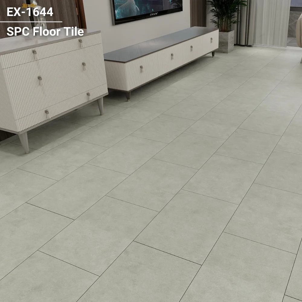 Home Decoration Self Adhesive Wood Grain V Groove Spc Vinyl Tile Flooring