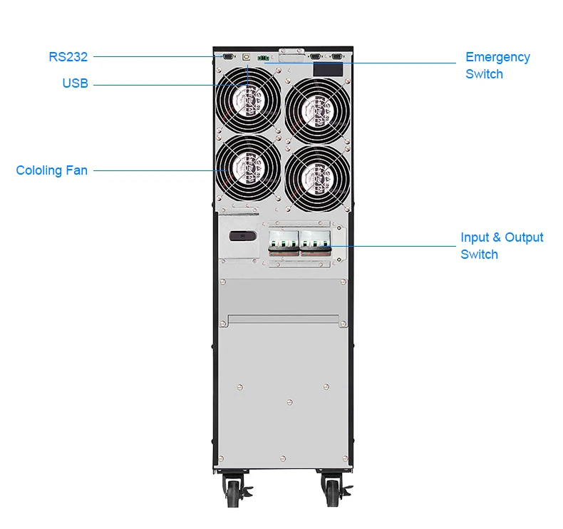 Cwups 19-дюймовое крепление Ups фаза 20 кВА 30 40 60 80 Online для медицинских устройств