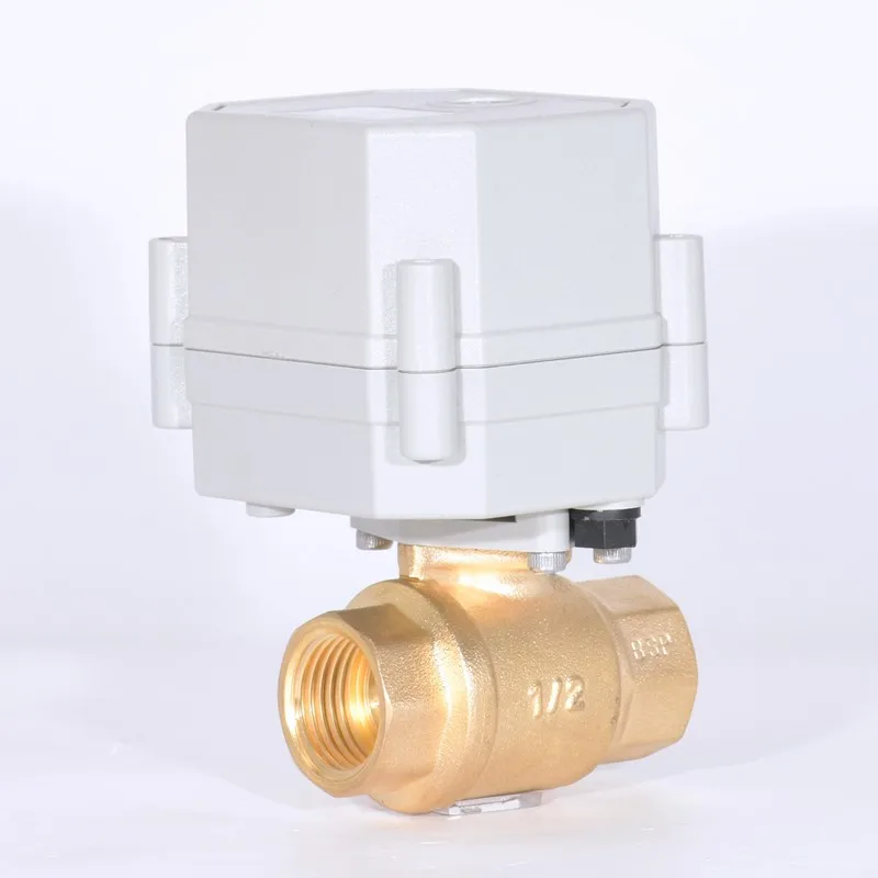 1/2 латунный шаровой клапан с электроприводом 9-24vac/DC или 110-230VAC Auto Return NO/NC Failsafe ручным управлением