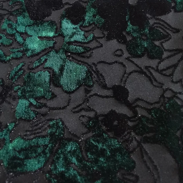 New fashion bright silk velvet jacquard upholstery natural dyeing knitting fabric