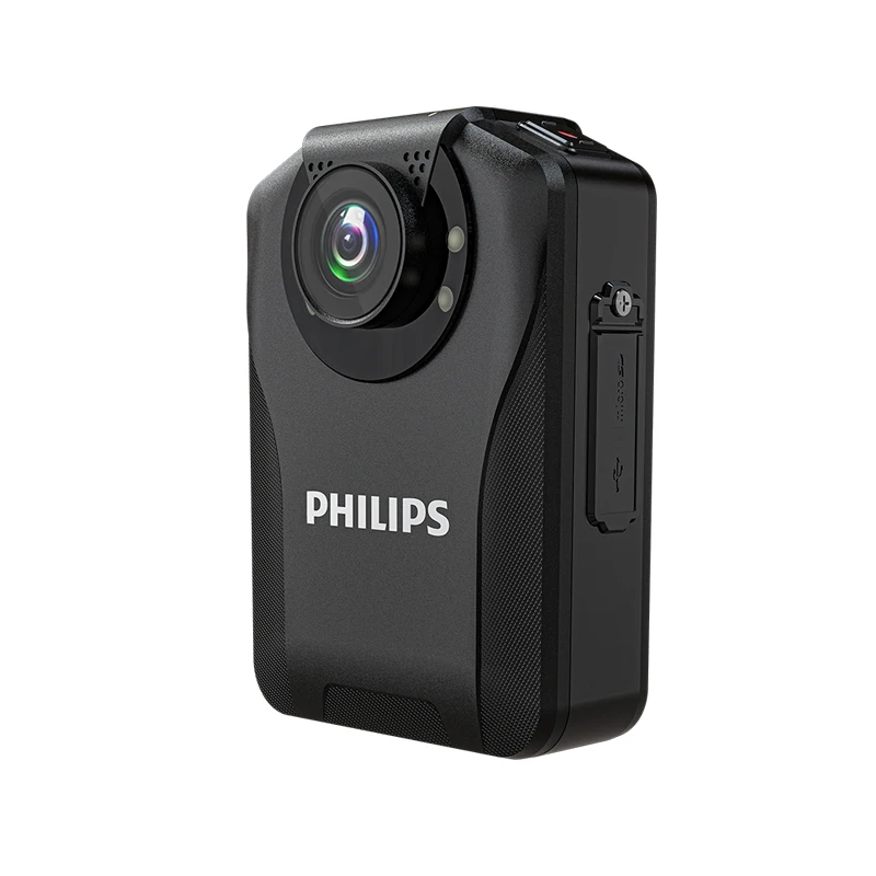 PHILIPS Small Portable Night Vision Police Body worn camera VTR8201 3400mAh built-in li-ion battery, over 12 hours each operate