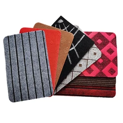 Factory wholesale price non woven needle punched jacquard carpet flooring mat