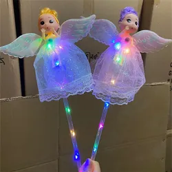 New arrivals led glowin fairy stick kids doll magic wand glowing doll flash children toys