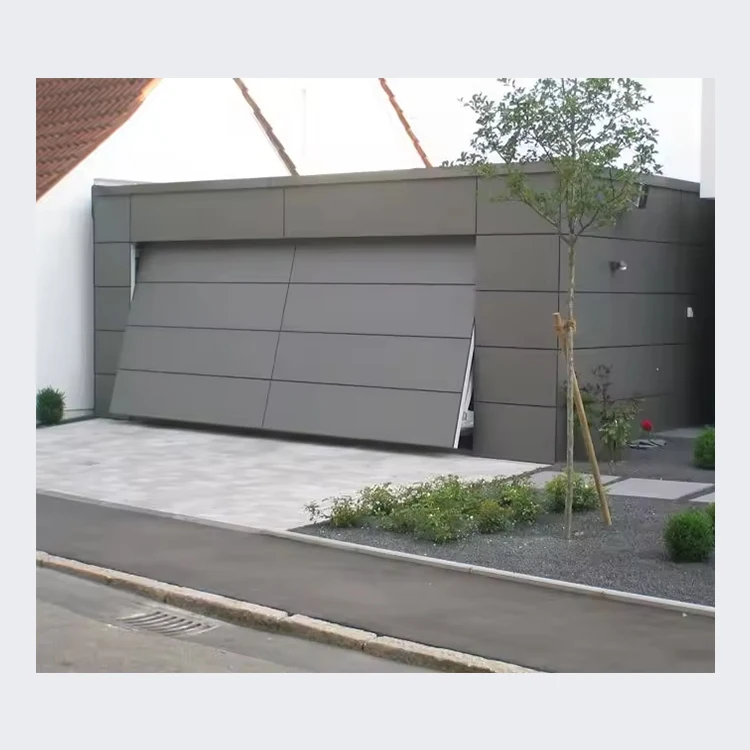 Customized size one piece modern glass panel lift garage door cost