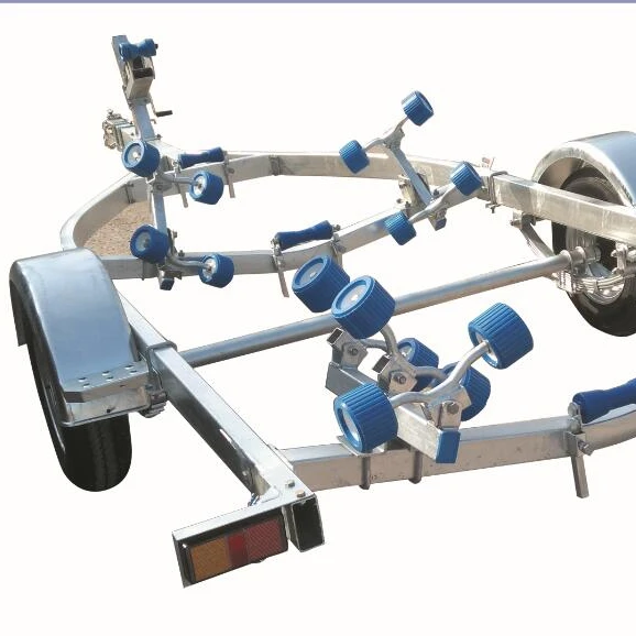 7,1 м горячеоцинкованный длинный Лодочный Прицеп с роликами для Европы