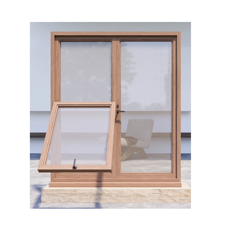Simple Design Low Price High Quality Upward Casement Window Aluminum Alloy Heat Insulation Sound Insulation Bay windows