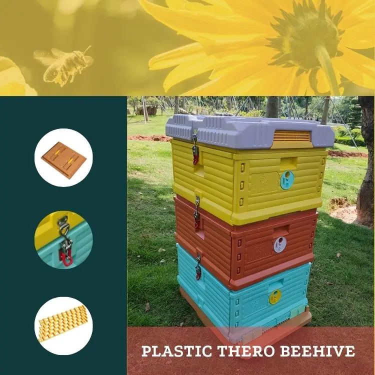 Rugged 2-layer Plastic Beehive Box Beekeeping
