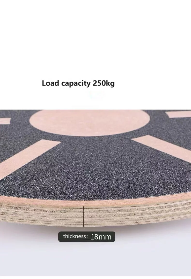 Yoga Twisting Fitness Balance Plate Core Workout For Abdominal Waist Legs Muscles Roller Board Balancing Wooden Balance Board