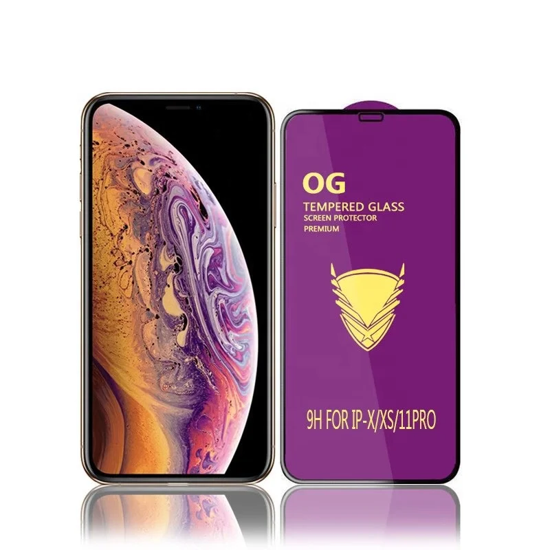 Newest Style High Quality Premium  9H 3D Big Curved 0.4MM OG Golden Armor Tempered  Glass Screen Protector For IPhone 13 Pro Max