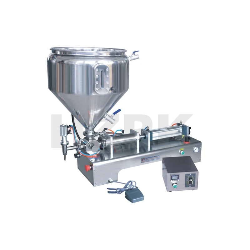 Price Semi-auto Horizontal Single Nozzle Paste Filler 200-1500ml Juice Water Oil Plastic Milk Bottles Glass Metal