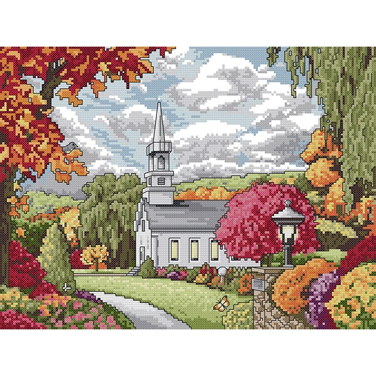 NKF Wholesale Cotton Canvas Fabric DIY Handcraft Pattern Printed Embroidery Counted Cross Stitch Kit