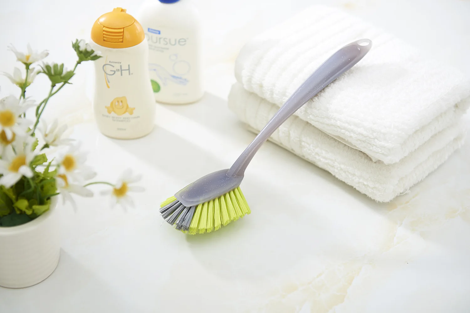 Washing Up Brushes LongHandled Dish Brush for Cleaning Pots and Pans Kitchen Plastic Dishwashing Brush
