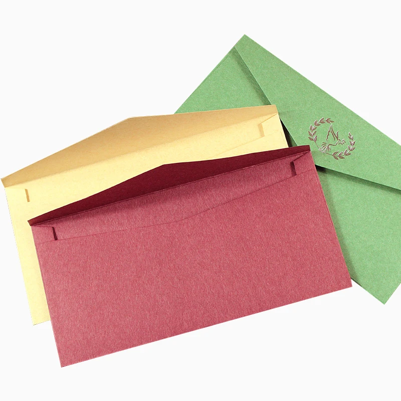 Matt black card paper envelope in A4 A5 B5 C5 C6 A3 size with custom logo printing color foil rose gold stamping silver stamp