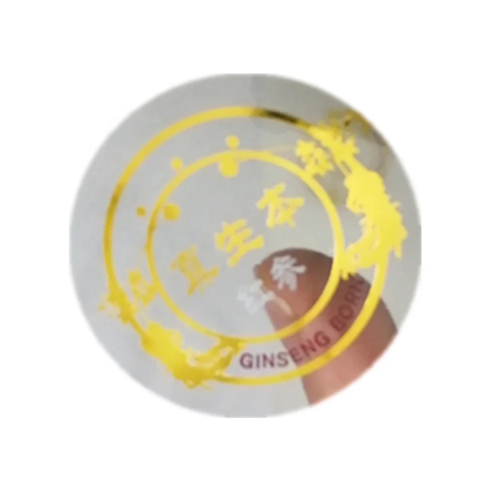Personalised Self Adhesive Sticker Labels Clear Vinyl Glossy UV Spot Logo Vinyl Sticker Print Label