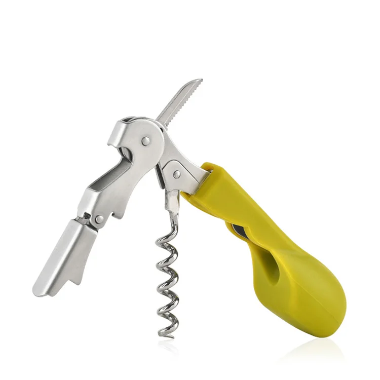WELLFLYER BO-480 Premium Colourful 3-in-1 Beer Stainless Steel Wine Opener Waitress Wine Corkscrews By Coutale Sommelier