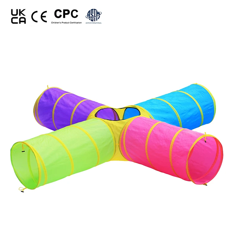 Crawling Kids Indoor Outdoor Pop Up Play Tent Foldable Into Carrying Bag Hamster Accessories Kids Plastic Caterpillar Tunnel Toy
