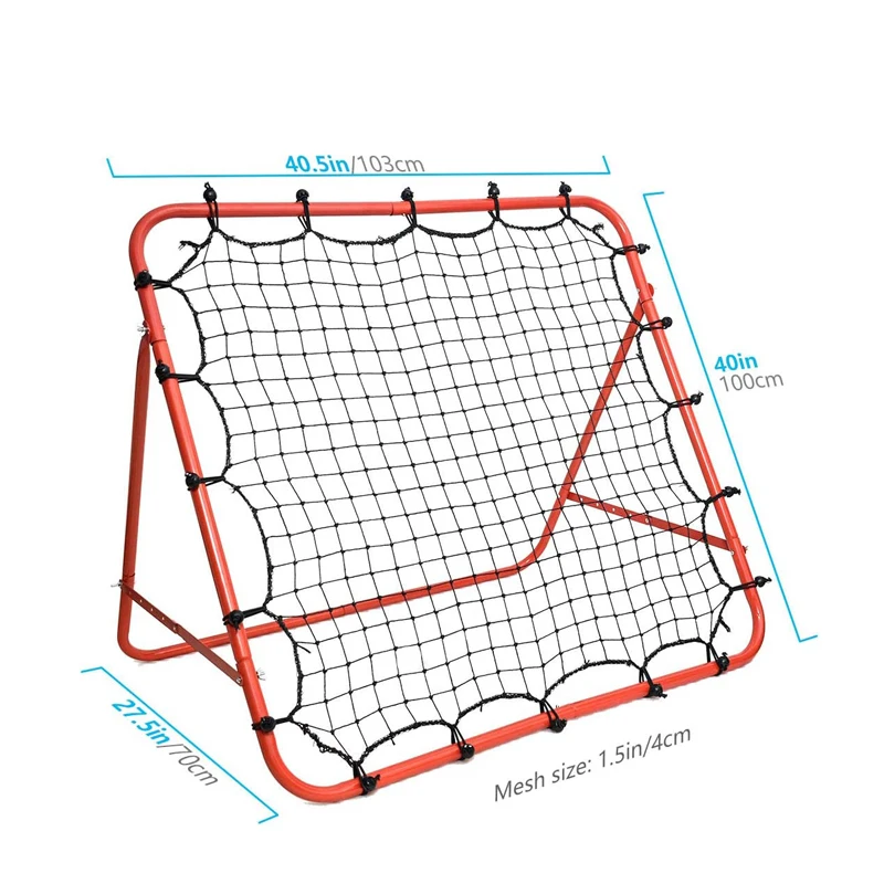 Adjustable Steel Tube Football Training Equipment Rebounder Target Goal Net for Soccer Training