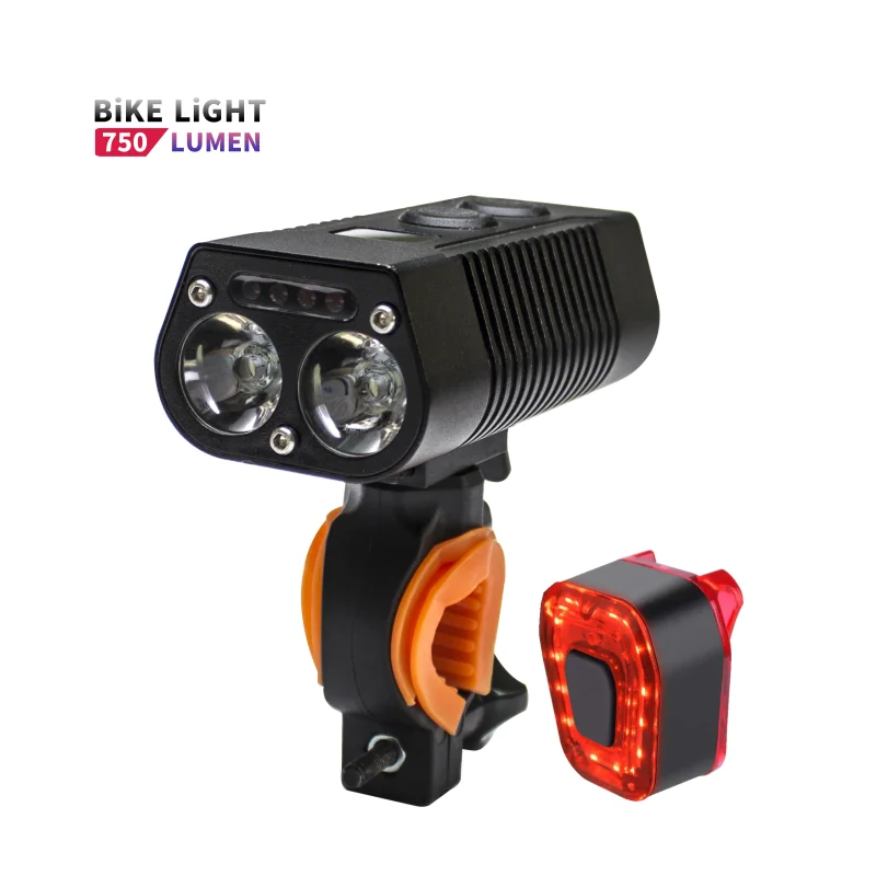 Multifunction Power Bank Function Bicycle Headlight with Digital Display USB Rechargeable LED Bike Light