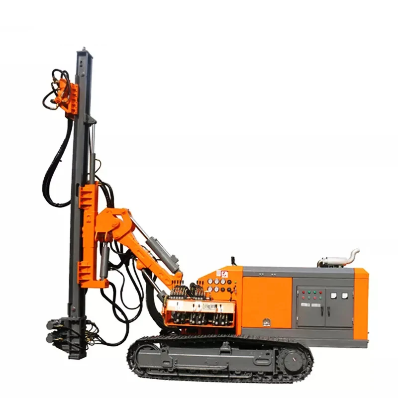 HW452  Mining Hydraulic Crawler Rock Quarry Gold Mine Blasting Hole Drilling Rig