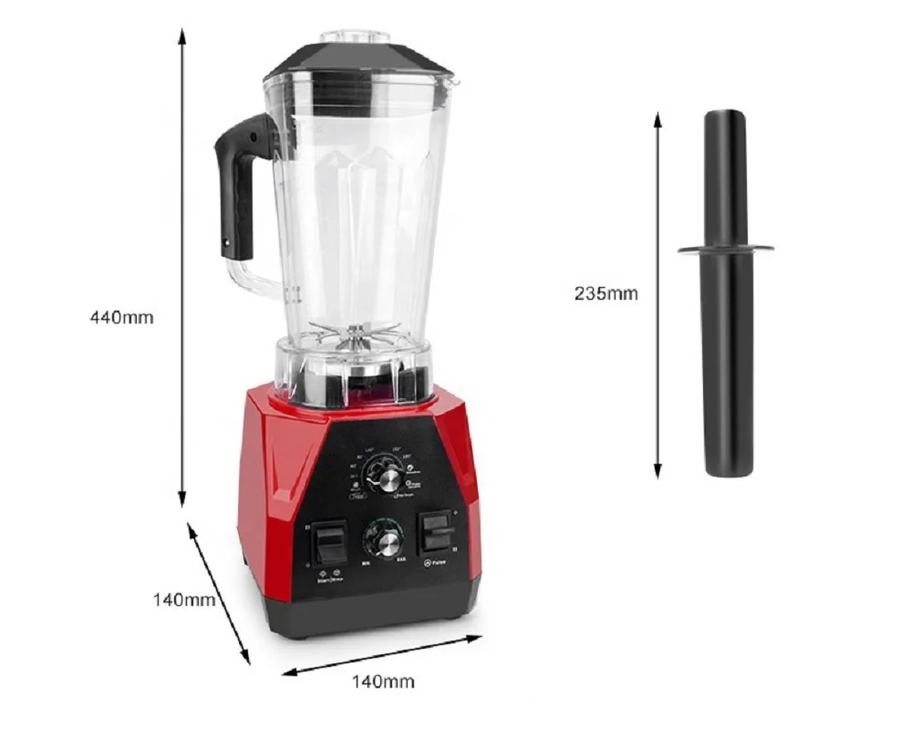 BPA Free 2200W Heavy Duty Commercial Grade Blender Mixer Juicer High Power Food Processor Ice Smoothie Bar Fruit Blender