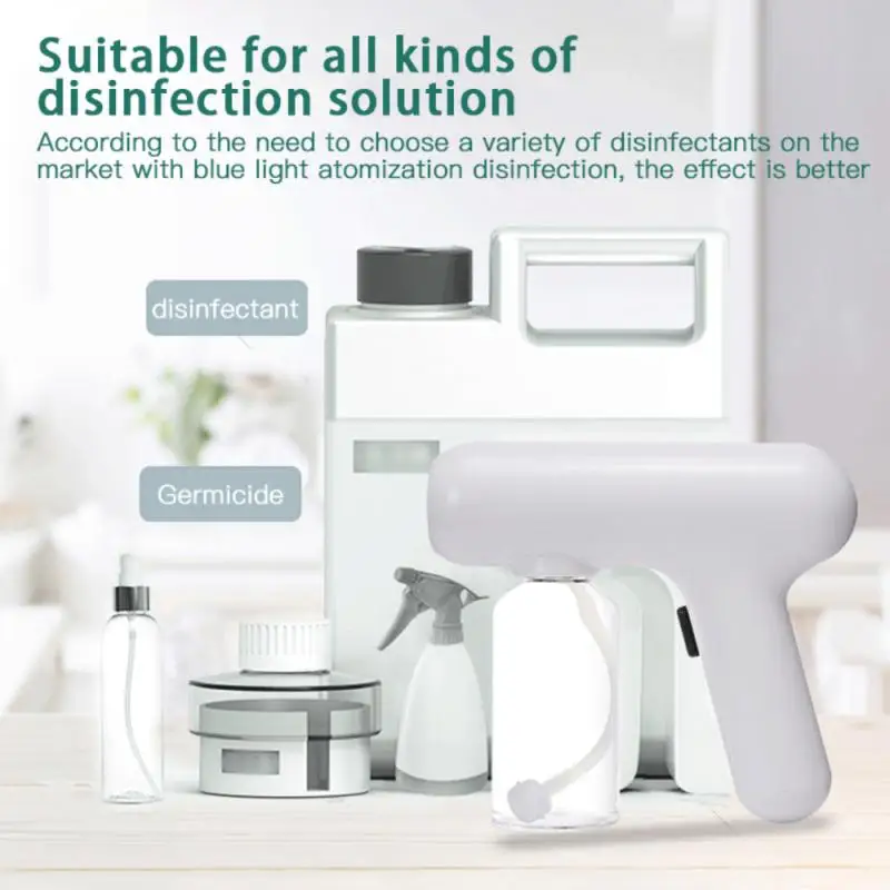 Nano Spray Gun Fogger Machine Portable Cordless Steam Atomizing Sprayer Gun for Disinfecting