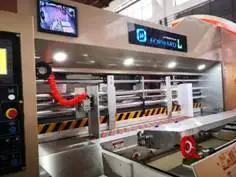 Vacuum Transfer 4 color print slotter die cutting machine with stacker1200*2400mm