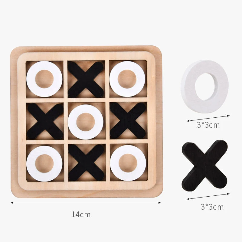 Chess Leisure Battle Puzzle Board Game Stall Chess Game Wooden Xo Chessboard Game