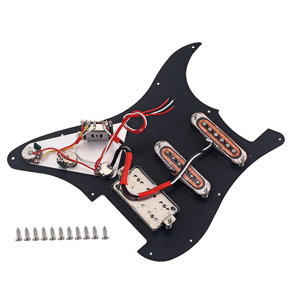 Prewired Strat Pickguard with SSH Pickup Set High Output Alnico V for ST Electric Guitar