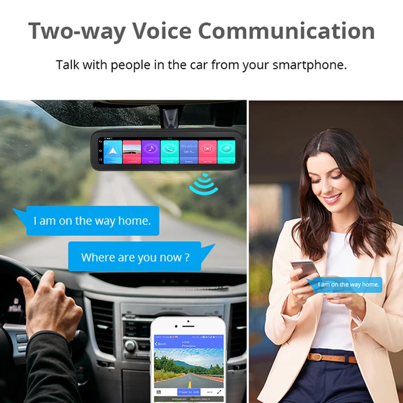 Автомобильный видеорегистратор T88 4G 12 дюймов Android 9 0 4 канала AHD 1080P Wi-Fi GPS-навигация автомобильный черный ящик зеркальная запись CMSV6 управление
