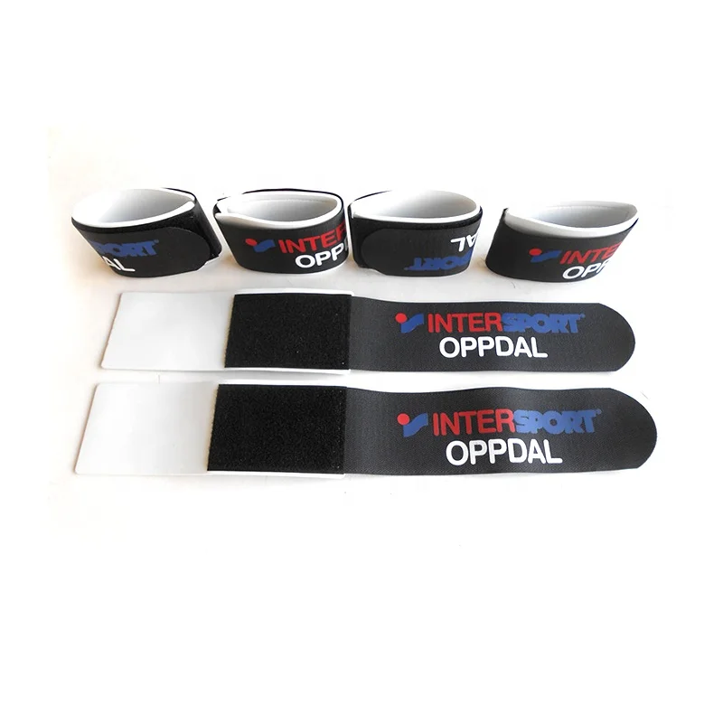 Personalized velcroes Custom Logo Ski Binding Strap Alpine Hook Loop Ski band