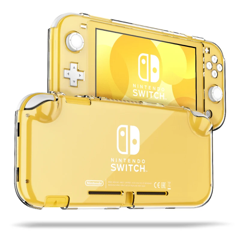 DATA FROG Hard Crystal Case for Nintendo Switch Lite Cover Full Transparent Clear Protective Cases NS Lite Accessories