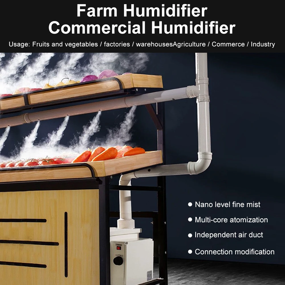 For greenhouse Ultrasonic industries water filling cool mist humidifier humidification Automatic Plant mist air humidifier