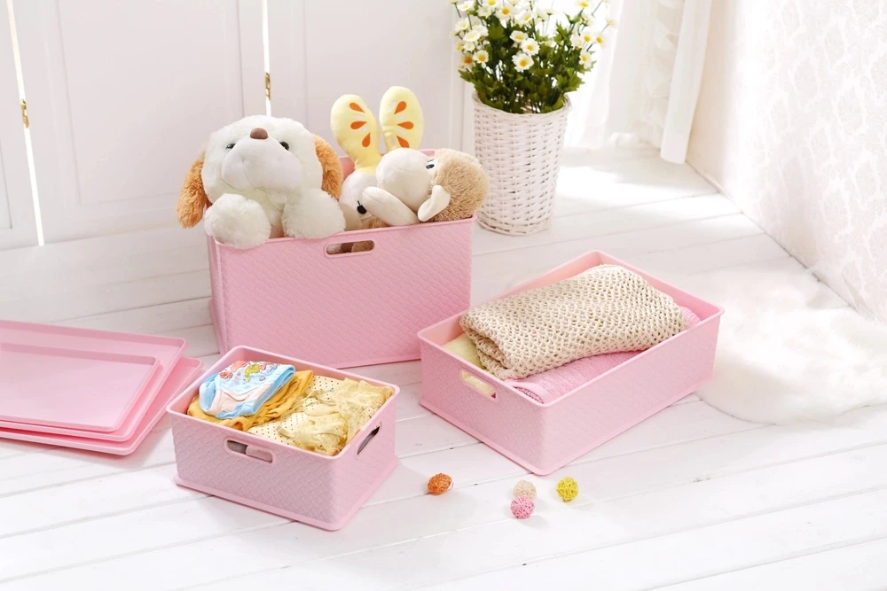 Kworld High Quality Multifunction Eco-friendly Sundries Organizer Lid Carry Handle New Stackable Storage Home Kitchen Dispenser