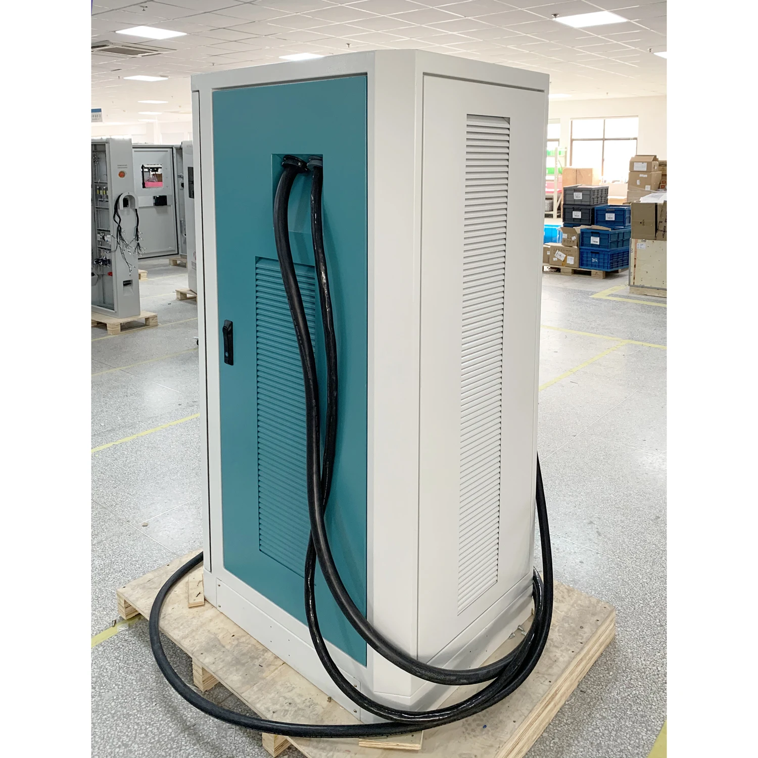 Напольная напольная Автомобильная зарядная станция OCPP CCS chademo кВт постоянного тока