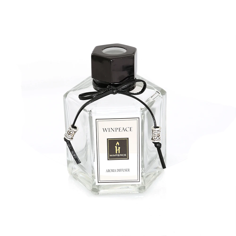 2020 New 100ml Luxury scents metal lid decorative high quality reed diffuser with glass jar